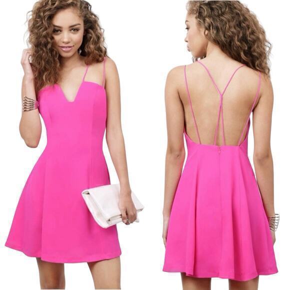 Tobi Call Me Bae Mini Dress Pink Size S - Picture 2 of 8